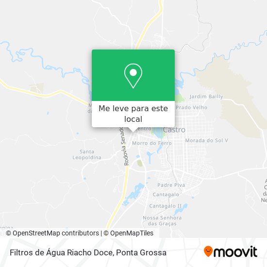 Filtros de Água Riacho Doce mapa