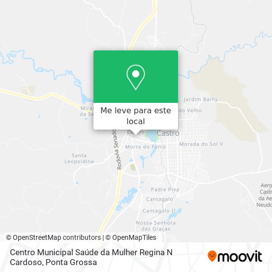 Centro Municipal Saúde da Mulher Regina N Cardoso mapa
