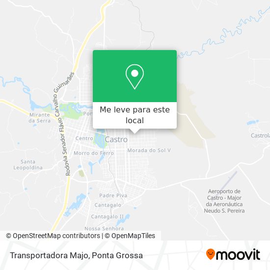 Transportadora Majo mapa