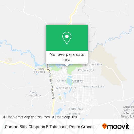 Combo Blitz Choperia E Tabacaria mapa