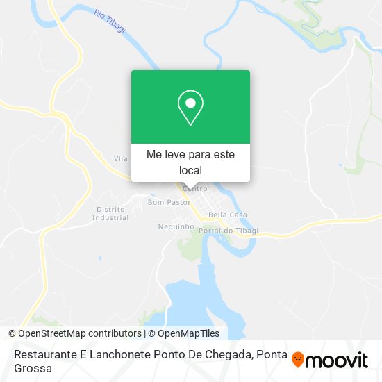 Restaurante E Lanchonete Ponto De Chegada mapa