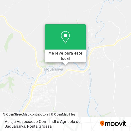 Aciaja Associacao Coml Indl e Agricola de Jaguariaiva mapa