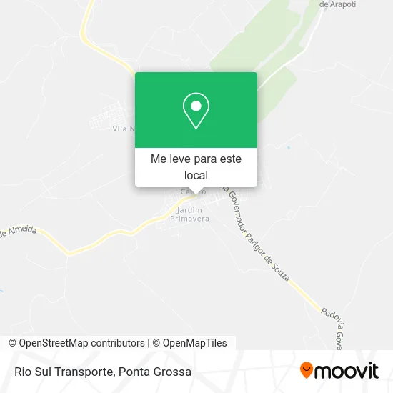 Rio Sul Transporte mapa