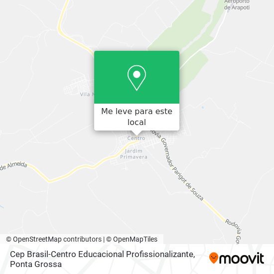 Cep Brasil-Centro Educacional Profissionalizante mapa