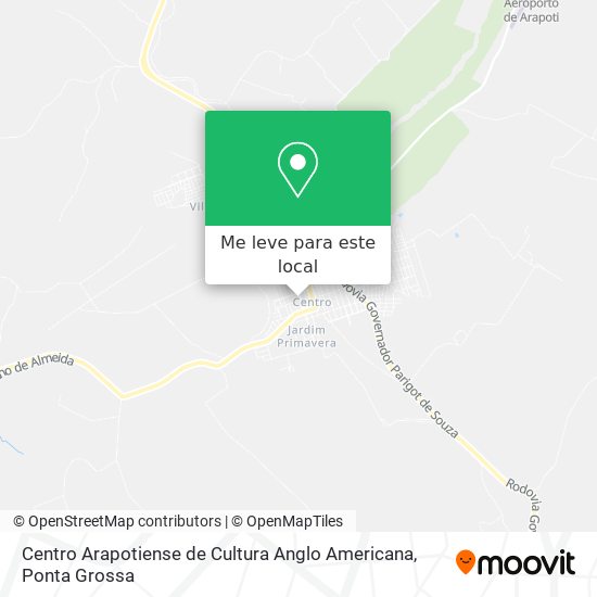 Centro Arapotiense de Cultura Anglo Americana mapa