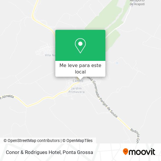 Conor & Rodrigues Hotel mapa