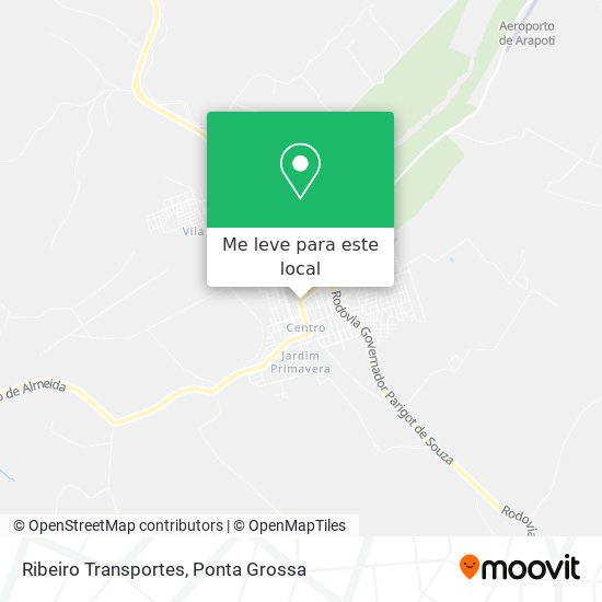 Ribeiro Transportes mapa