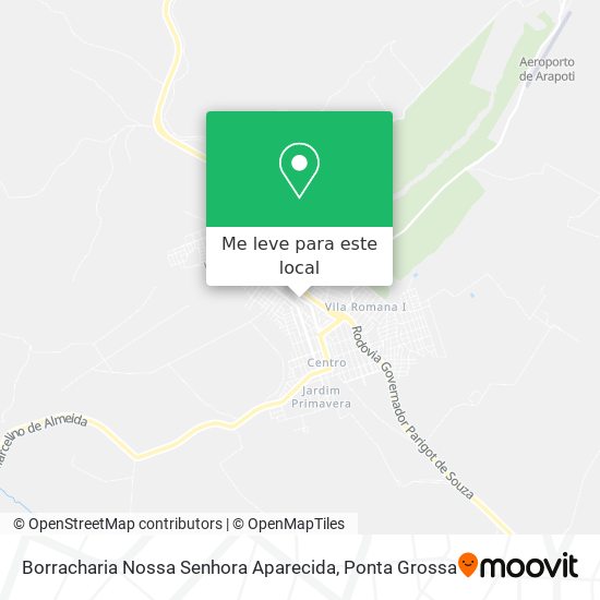 Borracharia Nossa Senhora Aparecida mapa
