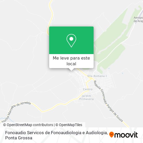 Fonoaudio Servicos de Fonoaudiologia e Audiologia mapa