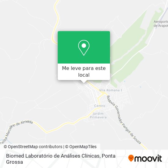 Biomed Laboratório de Análises Clínicas mapa