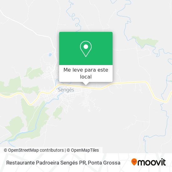 Restaurante Padroeira Sengés PR mapa