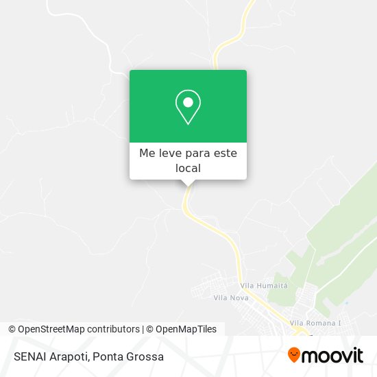 SENAI Arapoti mapa
