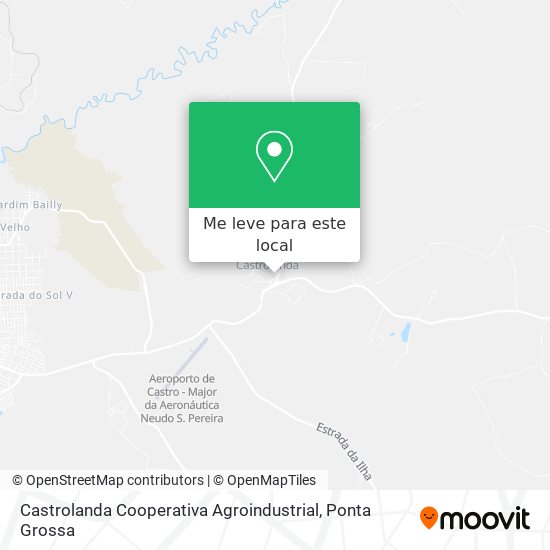 Castrolanda Cooperativa Agroindustrial mapa