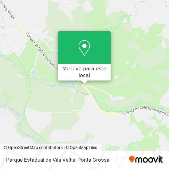 Parque Estadual de Vila Velha mapa