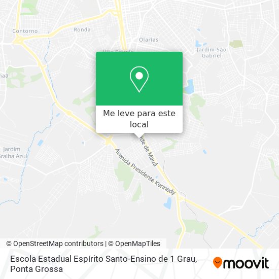 Escola Estadual Espírito Santo-Ensino de 1 Grau mapa