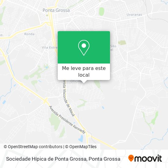 Sociedade Hípica de Ponta Grossa mapa