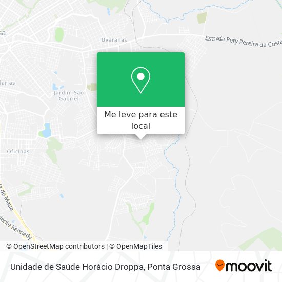 Unidade de Saúde Horácio Droppa mapa