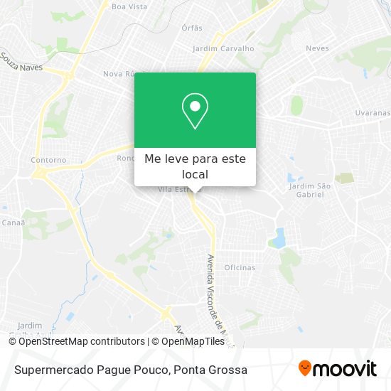 Supermercado Pague Pouco mapa