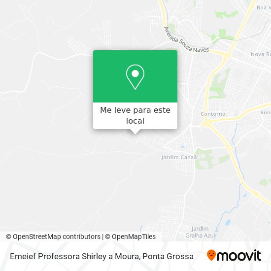 Emeief Professora Shirley a Moura mapa