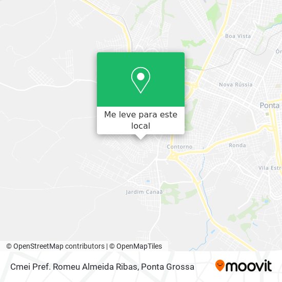 Cmei Pref. Romeu Almeida Ribas mapa