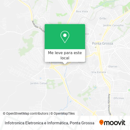 Infotronica Eletronica e Informática mapa