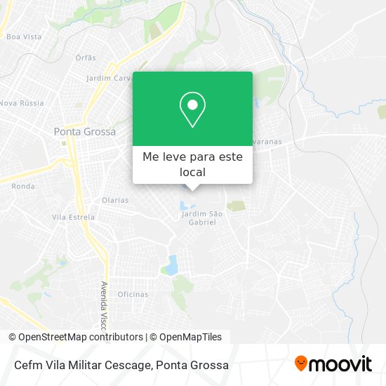 Cefm Vila Militar Cescage mapa