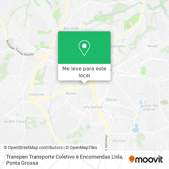 Transpen Transporte Coletivo e Encomendas Ltda mapa