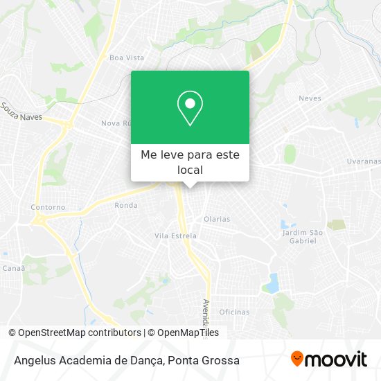 Angelus Academia de Dança mapa