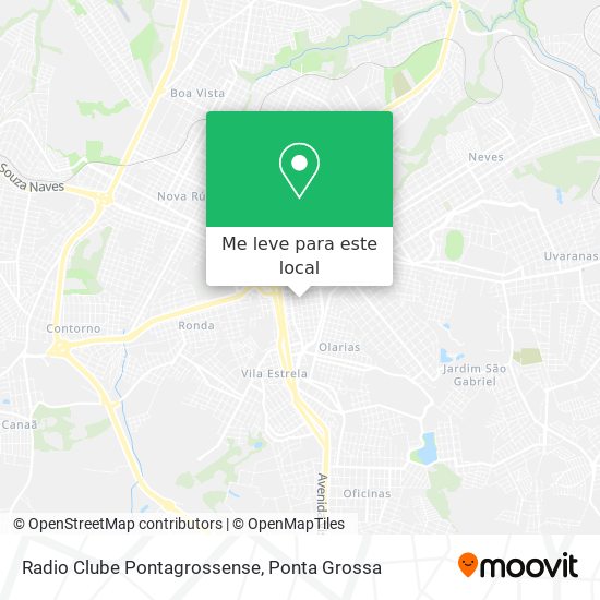 Radio Clube Pontagrossense mapa