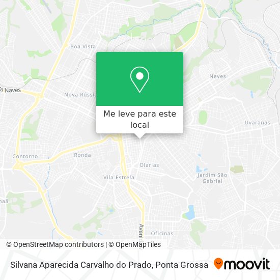 Silvana Aparecida Carvalho do Prado mapa