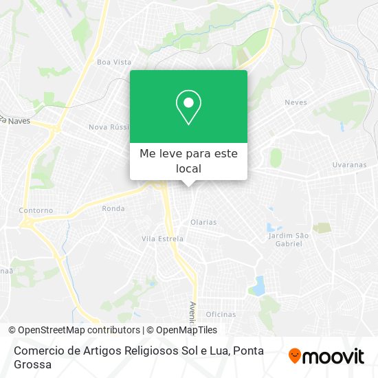 Comercio de Artigos Religiosos Sol e Lua mapa