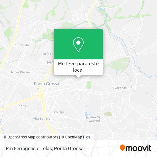 Rm Ferragens e Telas mapa