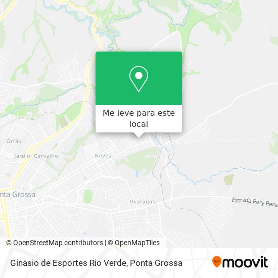 Ginasio de Esportes Rio Verde mapa