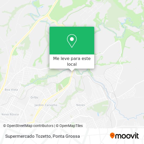 Supermercado Tozetto mapa