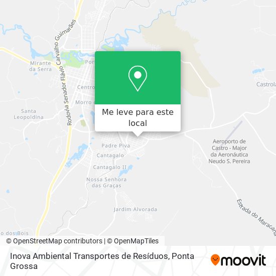 Inova Ambiental Transportes de Resíduos mapa