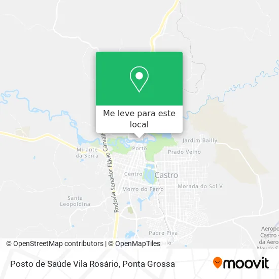 Posto de Saúde Vila Rosário mapa