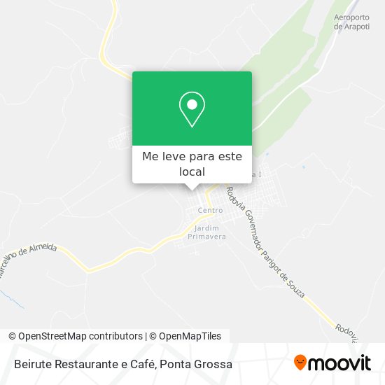 Beirute Restaurante e Café mapa