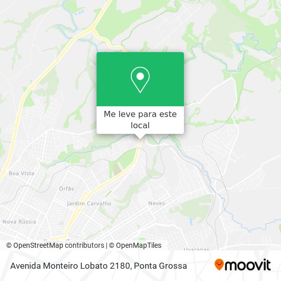 Avenida Monteiro Lobato 2180 mapa