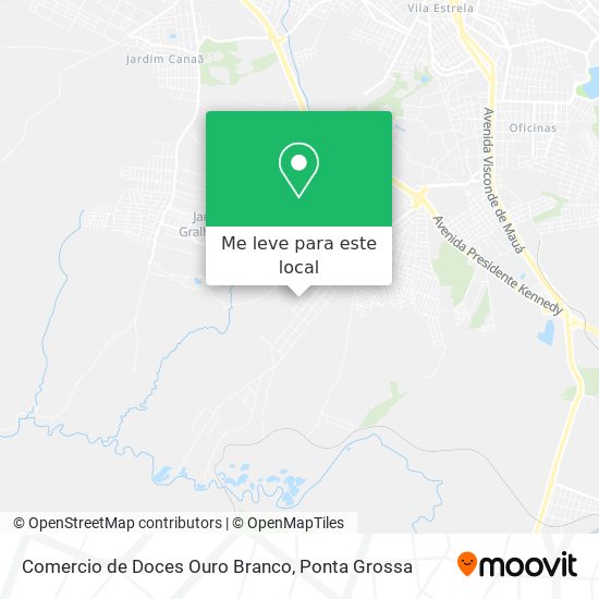 Comercio de Doces Ouro Branco mapa