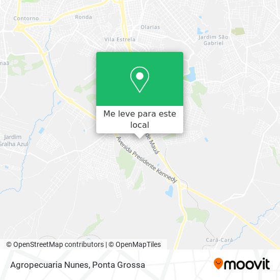 Agropecuaria Nunes mapa