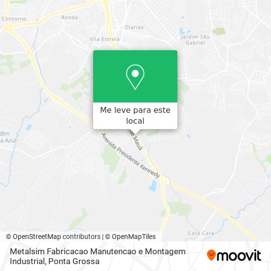 Metalsim Fabricacao Manutencao e Montagem Industrial mapa