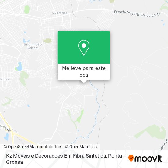 Kz Moveis e Decoracoes Em Fibra Sintetica mapa