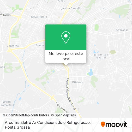 Arcom's Eletro Ar Condicionado e Refrigeracao mapa