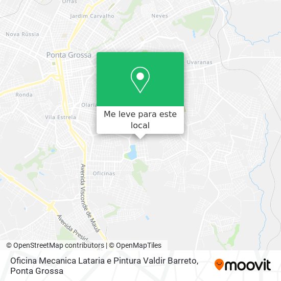 Oficina Mecanica Lataria e Pintura Valdir Barreto mapa