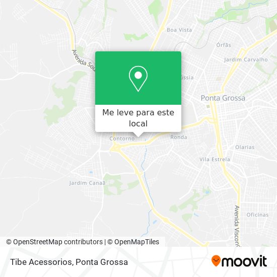 Tibe Acessorios mapa