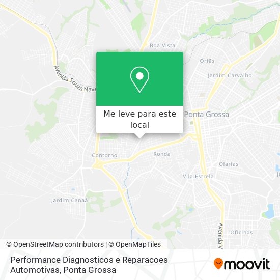 Performance Diagnosticos e Reparacoes Automotivas mapa