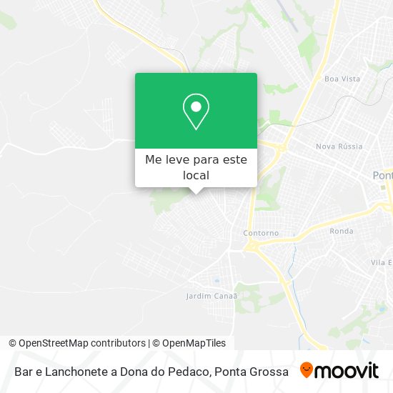 Bar e Lanchonete a Dona do Pedaco mapa