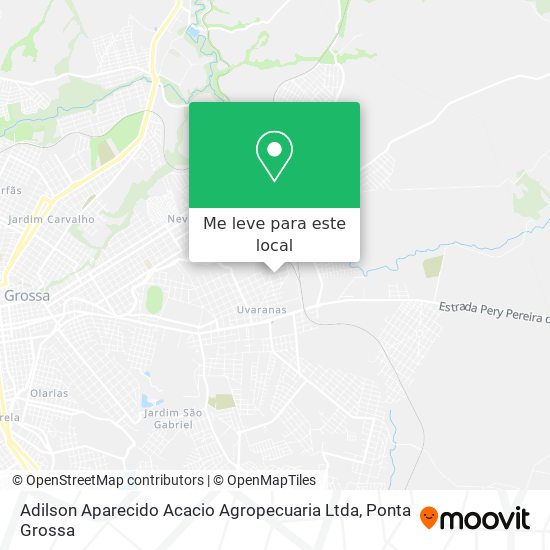 Adilson Aparecido Acacio Agropecuaria Ltda mapa
