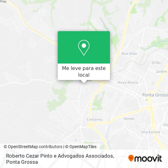 Roberto Cezar Pinto e Advogados Associados mapa