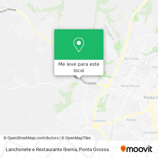 Lanchonete e Restaurante Ibema mapa